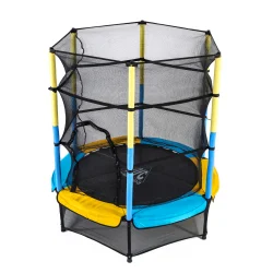 Батут DFC JUMP KIDS 55" желт/син, сетка (137см) 55INCH-JD-YB