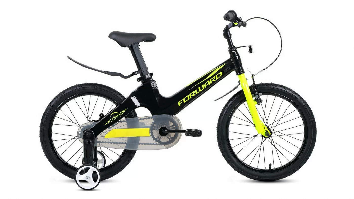 Реальное фото Велосипед Forward Cosmo 18 (1ск) (2021) черный/зеленый 1BKW1K7D1005 от магазина СпортЕВ