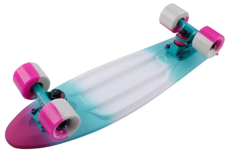 Реальное фото Скейтборд TechTeam пластиковый Multicolor 22 pink/sea blue TSL-401M от магазина СпортЕВ