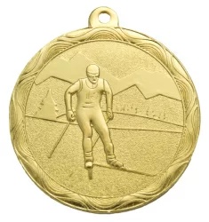 Медаль MZ 82-50/G лыжный спорт  (D-50 мм, s-2 мм)