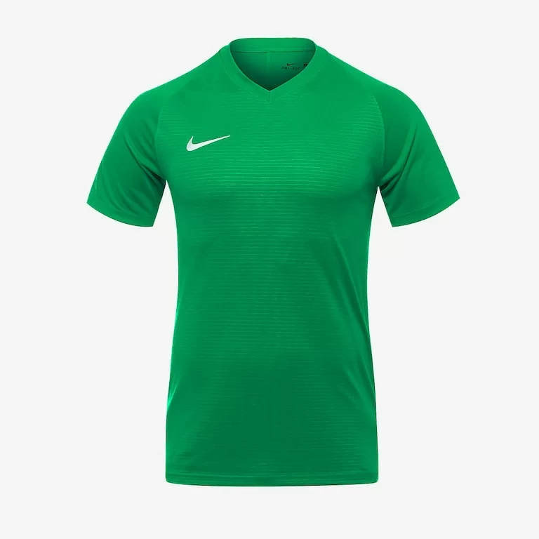 Реальное фото Футболка игровая Nike Tiempo Premier SS Jersey зеленый 894230-302 от магазина СпортЕВ