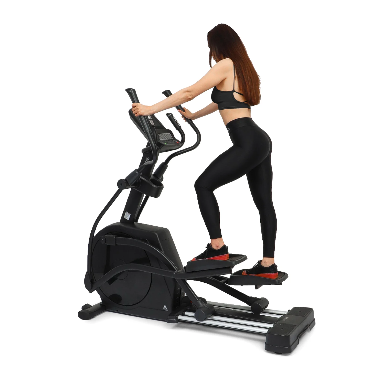 Реальное фото Эллиптический тренажер DFC E5800P магн.эл.привод от магазина Спортев