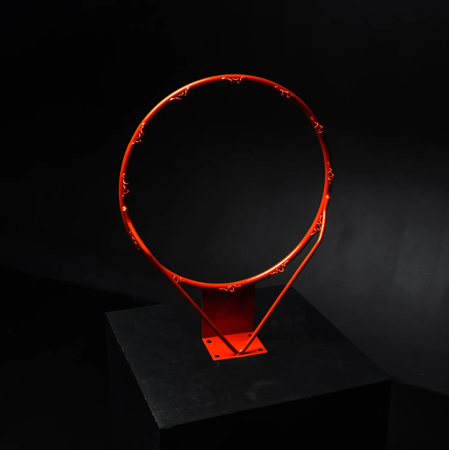 Реальное фото Кольцо баскетбольное DFC R2 45см (18") оранж./красное от магазина Спортев