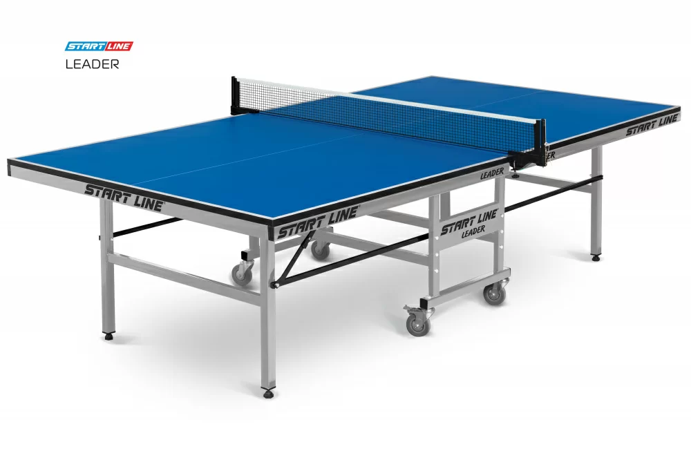 Реальное фото Теннисный стол Start Line Leader blue от магазина СпортЕВ