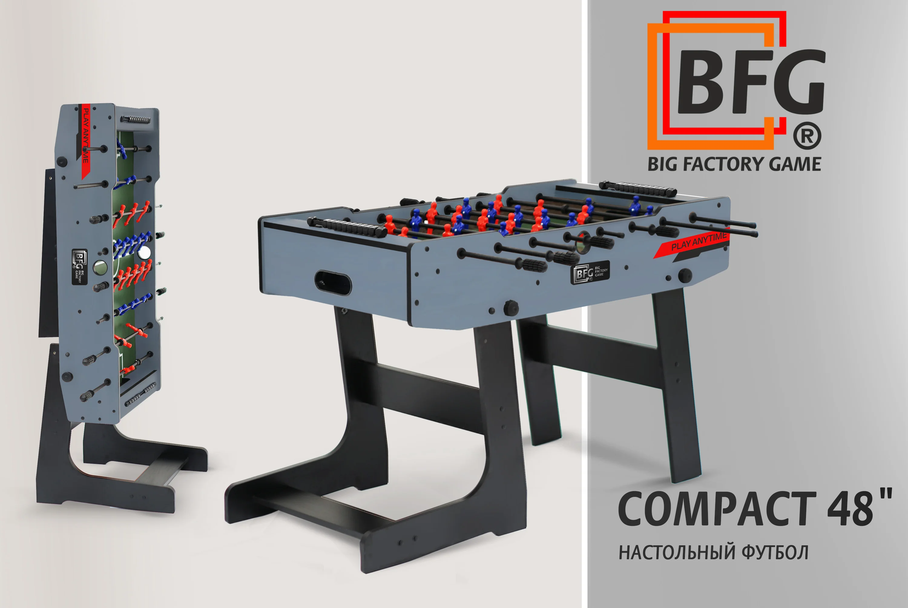 Реальное фото Настольный футбол / Кикер BFG Compact 48 (Индиго) от магазина Спортев