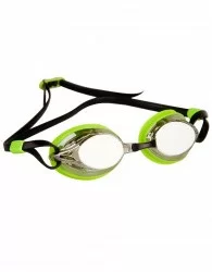 Очки для плавания Mad Wave Spurt Mirror green/black M0427 25 0 10W