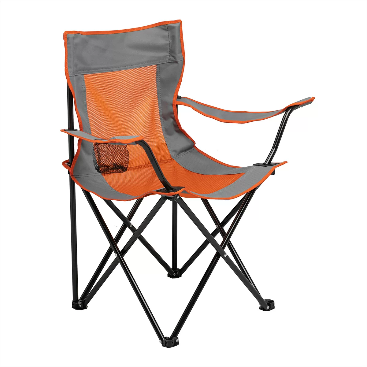 Реальное фото Кресло складное Premier оранжево-серое PR-HF10471-10 от магазина СпортЕВ
