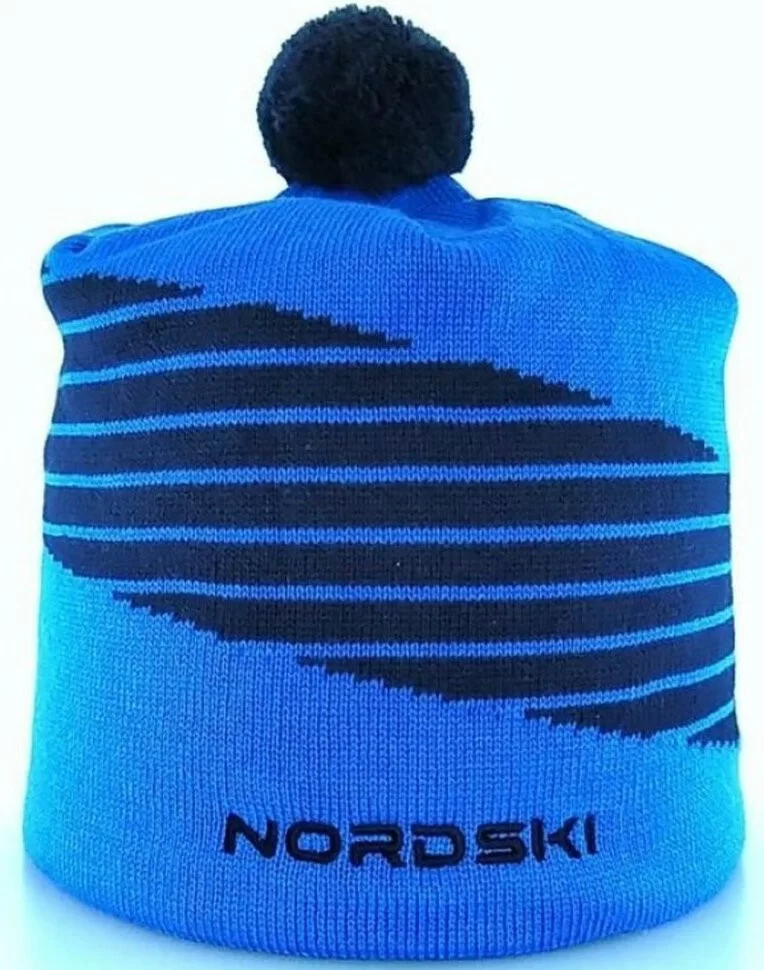 Реальное фото Шапка Nordski Line light blue NSV474790 от магазина Спортев