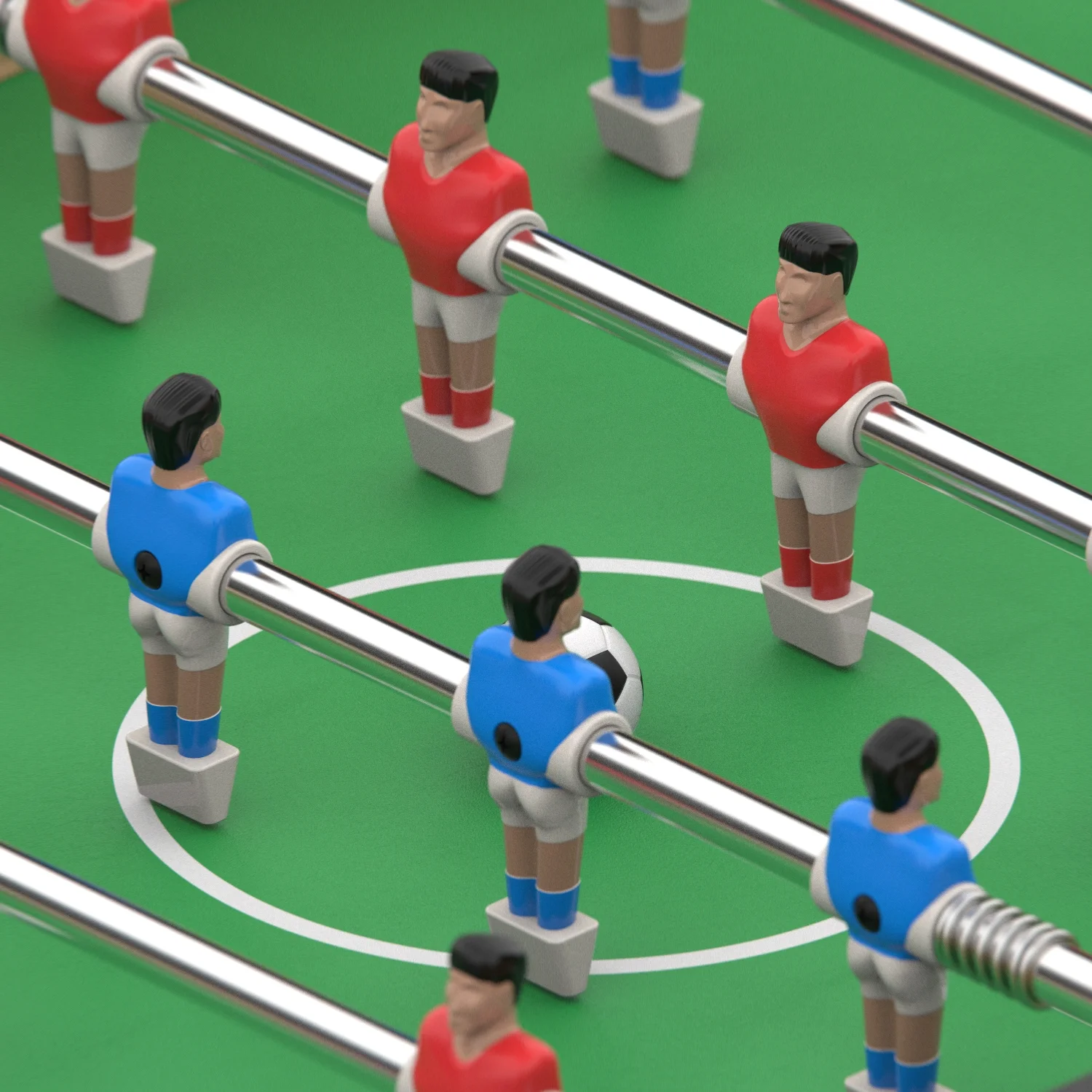 Реальное фото Игровой стол - футбол DFC SILVERWOOD SB-ST-07 от магазина Спортев