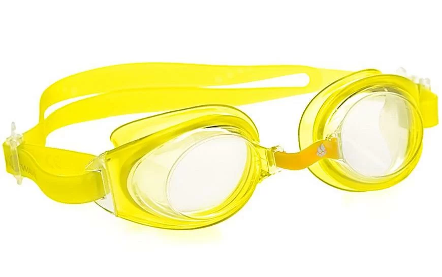 Реальное фото Очки для плавания Mad Wave Simpler II Junior yellow M0411 07 0 06W от магазина СпортЕВ