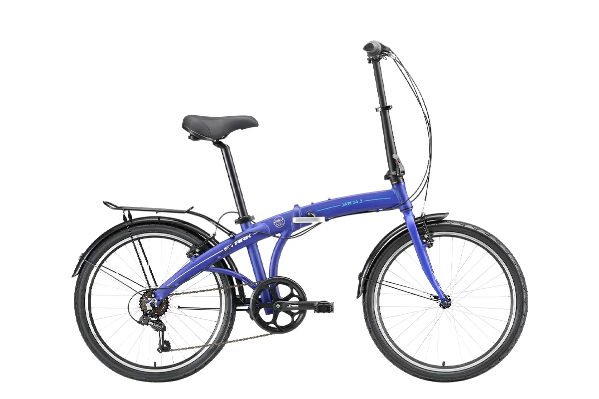 Реальное фото Велосипед Stark Jam 24.2 V (2023) синий/белый/синий от магазина СпортЕВ