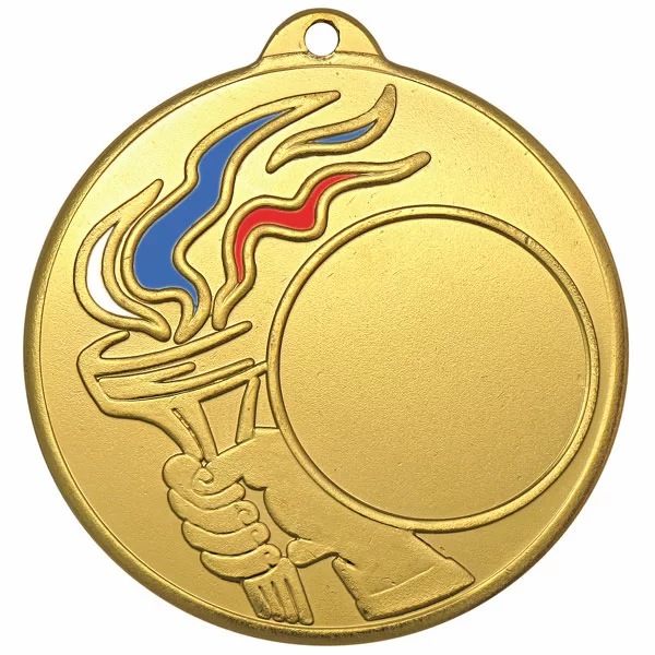 Реальное фото Медаль MZ 42-50/G (D-50 мм, D-25 мм, s-2 мм) от магазина СпортЕВ