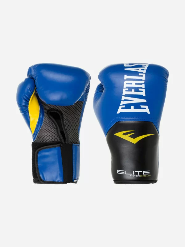 Реальное фото Перчатки боксерские Everlast Elite ProStyle тренировочные синие P00001242/1205 от магазина СпортЕВ