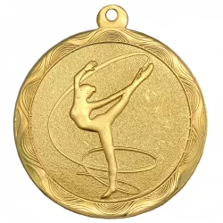 Медаль MZ 60-50/G художественная гимнастика (D-50 мм, s-2,5 мм)