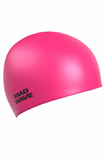 Реальное фото Шапочка для плавания Mad Wave Light pink M0535 03 0 11W от магазина СпортЕВ