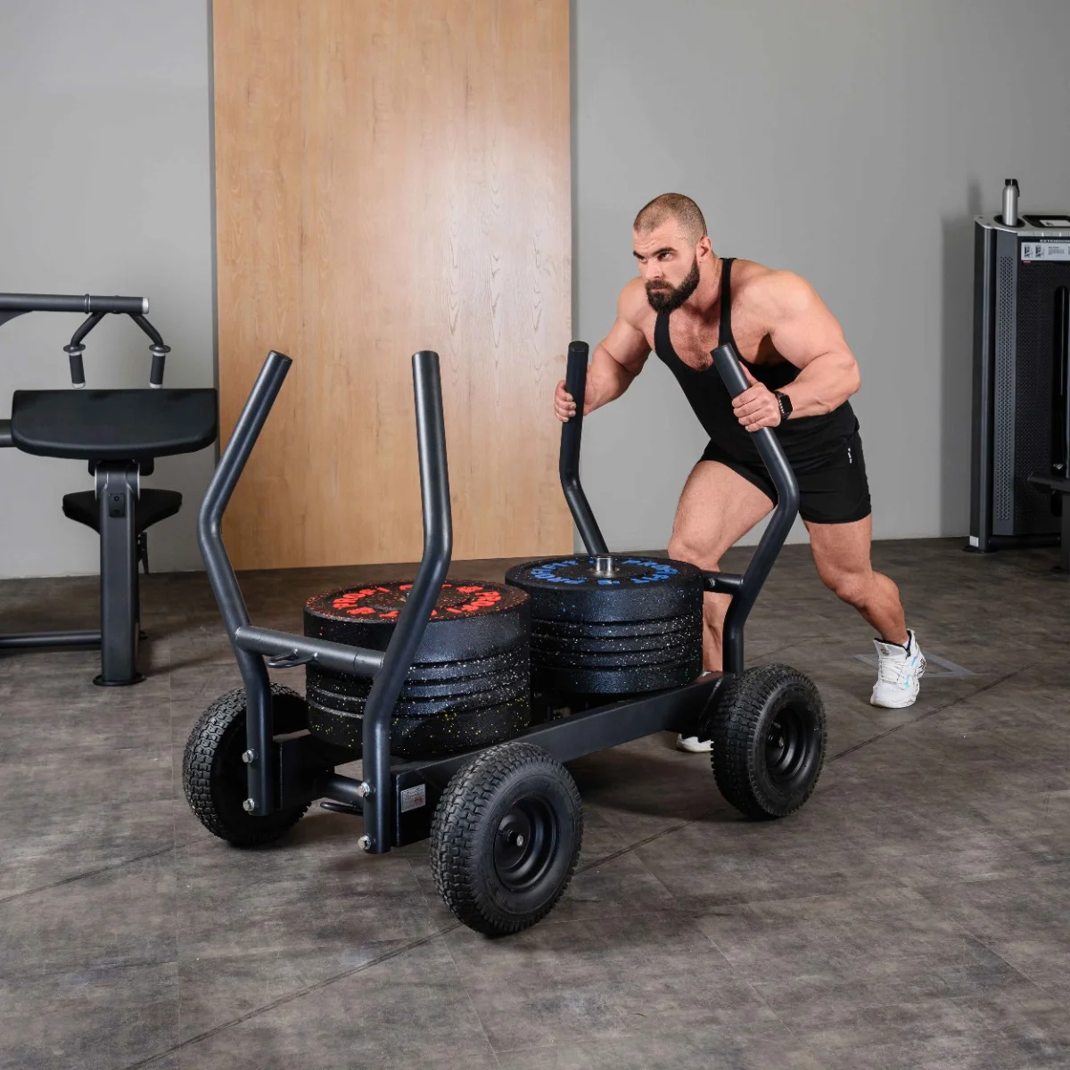Реальное фото Сани-тележка для функционального тренинга (Тренажер Tank) TANGEN от магазина Спортев