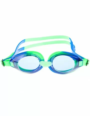 Реальное фото Очки для плавания Mad Wave Nova green/blue M0424 07 0 10W от магазина СпортЕВ
