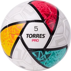 Мяч футбольный Torres Pro р.5 EPU-Microf ручная сшивка бело-мультиколор F323985 Мяч футбольный Torres Pro р.5 EPU-Microf ручная сшивка бело-мультиколор F323985