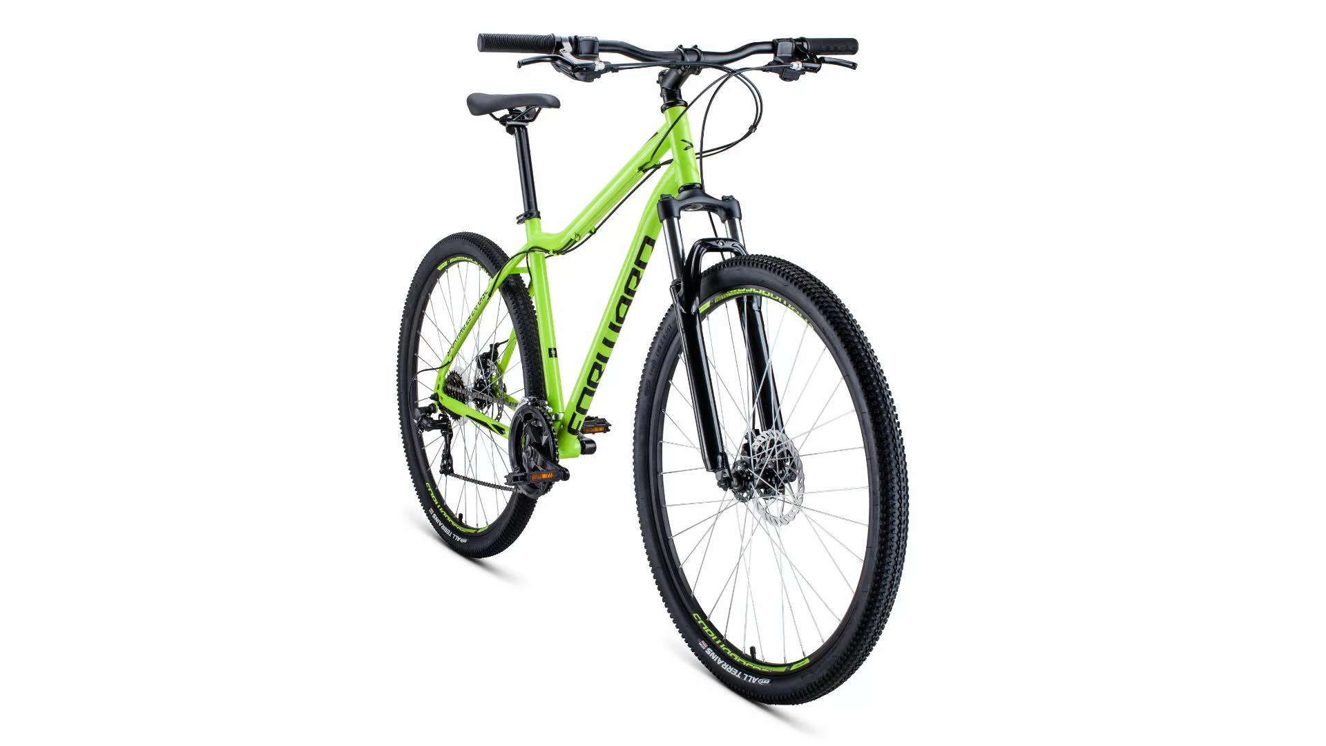 Реальное фото Велосипед Forward Sporting 29 2.0 disc (2021) светло-зеленый/черный от магазина СпортЕВ
