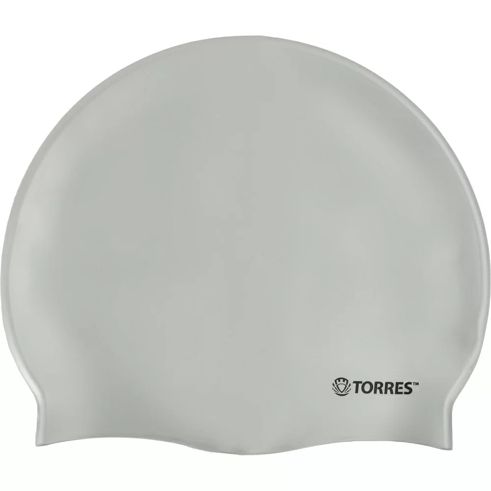 Реальное фото Шапочка для плавания Torres No Wrinkle силикон серебро SW-12203SV от магазина СпортЕВ