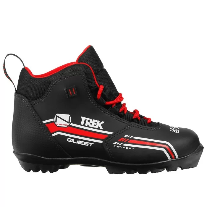 Реальное фото Ботинки лыжные Trek Quest2 черный NNN 043226 от магазина СпортЕВ