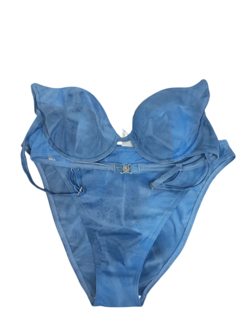 Реальное фото Купальник MarGen раздельный синий 3-03 от магазина Спортев