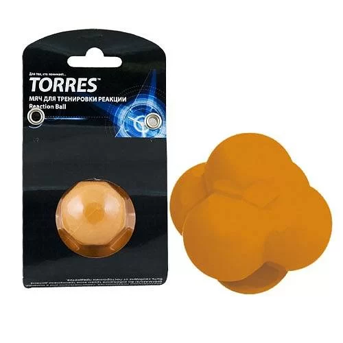 Реальное фото Мяч для трен. реакции Torres Reaction ball диам. 8 см  резина оранжевый TL0008 от магазина СпортЕВ