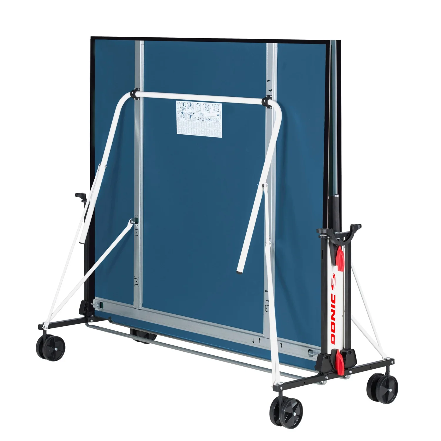 Реальное фото Теннисный стол DONIC INDOOR ROLLER FUN BLUE 19мм 230235-B от магазина Спортев