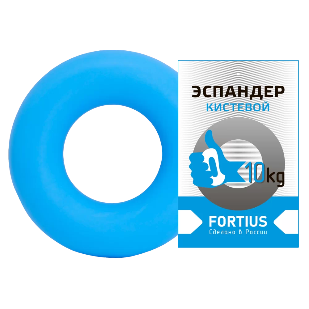 Реальное фото Эспандер кистевой 10 кг Fortius голубой H180701-10LB от магазина СпортЕВ
