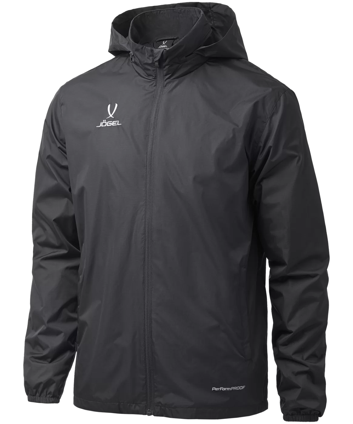 Реальное фото Куртка ветрозащитная DIVISION PerFormPROOF Shower Jacket, черный Jögel от магазина СпортЕВ
