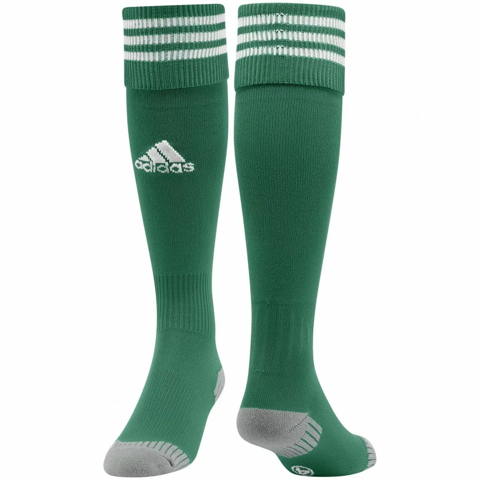 Реальное фото Гетры футбольные Adidas AdiSock зеленый/белый 556975 от магазина СпортЕВ