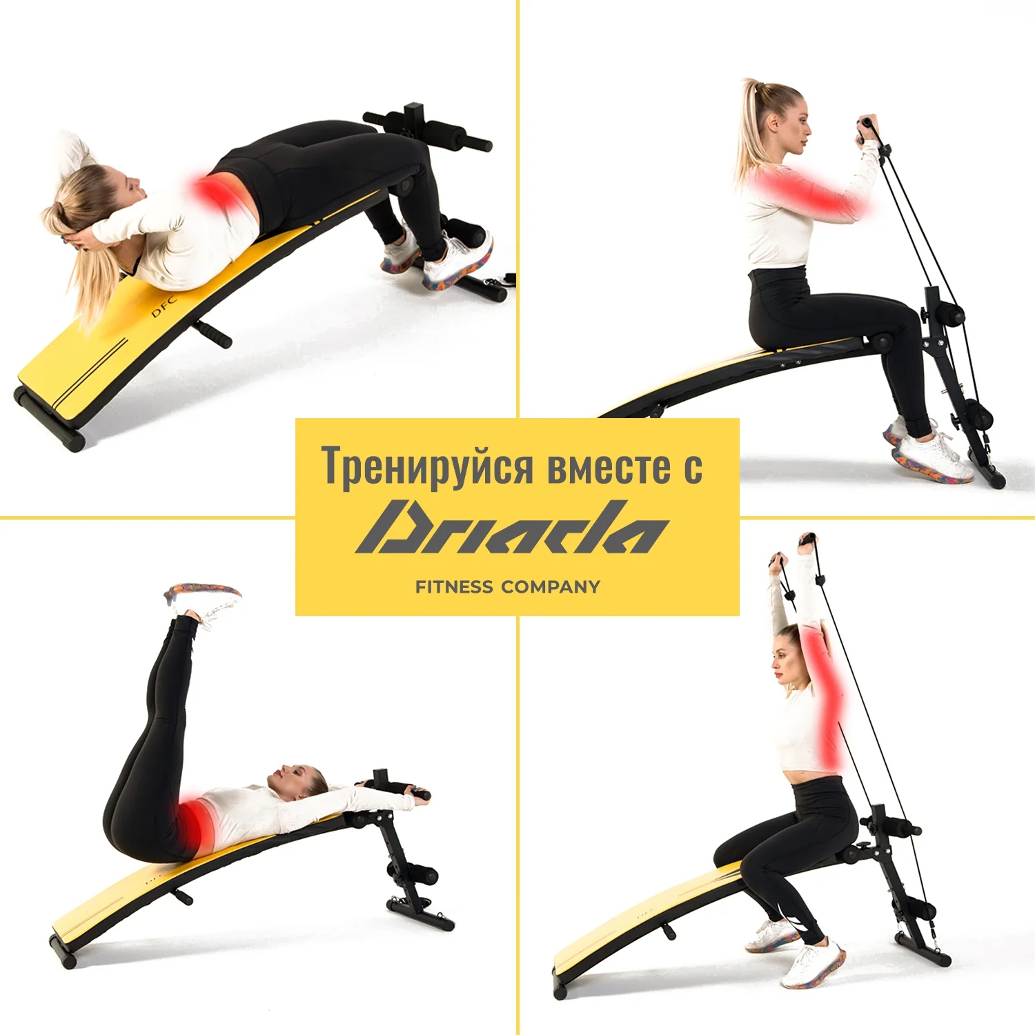 Реальное фото Скамья для пресса DFC D102Y от магазина Спортев