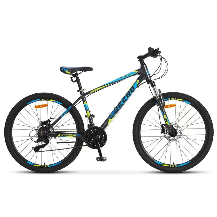 Реальное фото Велосипед Десна-2651 D 26" (2020) серый/синий V010 от магазина СпортЕВ