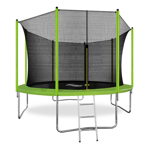 Реальное фото ARLAND Батут 12FT с внутренней страховочной сеткой и лестницей (Light green) (СВЕТЛО-ЗЕЛЕНЫЙ) от магазина СпортЕВ