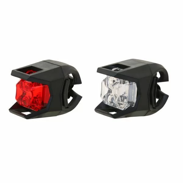 Реальное фото Комплект фонарей JY-3005 1 белый + 1 красный диод Х66193 от магазина СпортЕВ