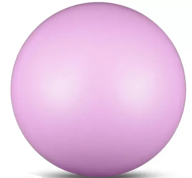 Реальное фото Мяч для художественной гимнастики 15 см 300 г Indigo металлик сиреневый IN315 от магазина СпортЕВ