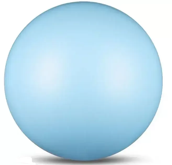 Реальное фото Мяч для художественной гимнастики 15 см 300 г Indigo металлик голубой IN315 от магазина СпортЕВ