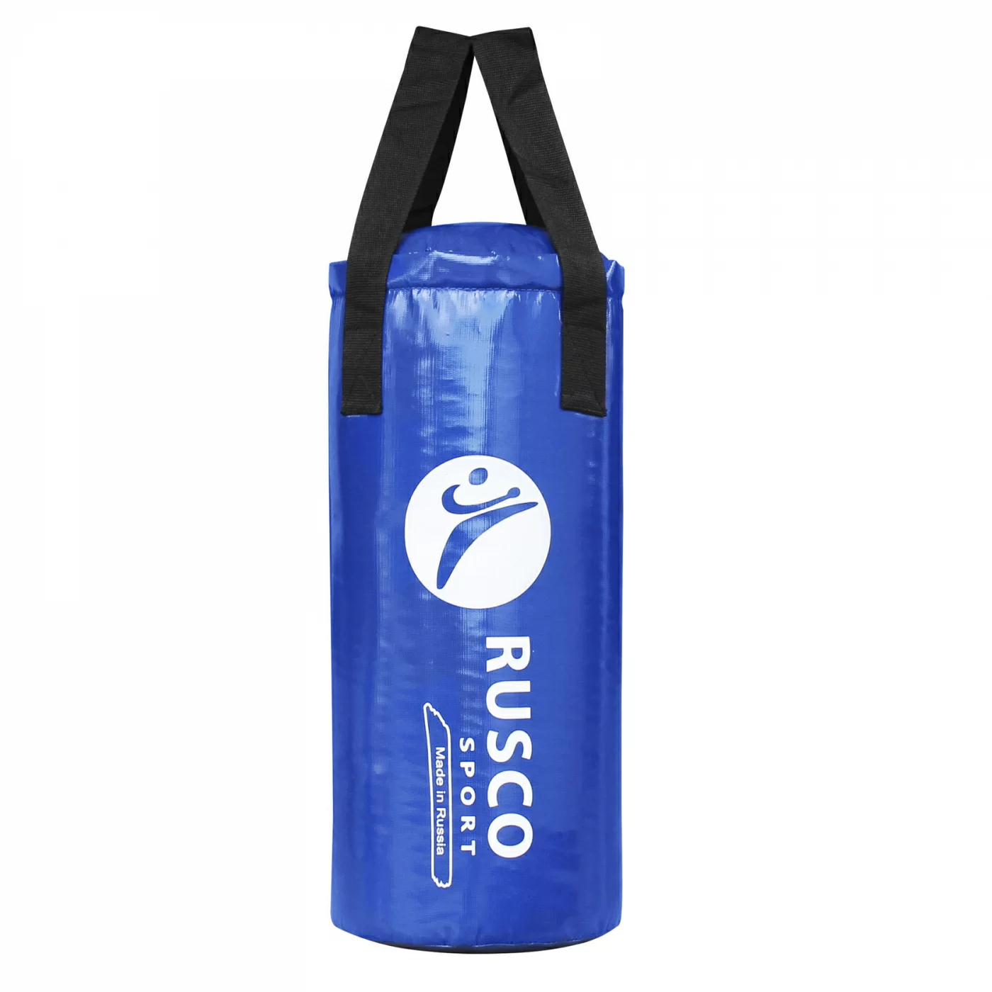 Реальное фото Мешок боксерский RuscoSport 8 кг (+/- 2 кг), 55 см, d-25 см синий от магазина СпортЕВ