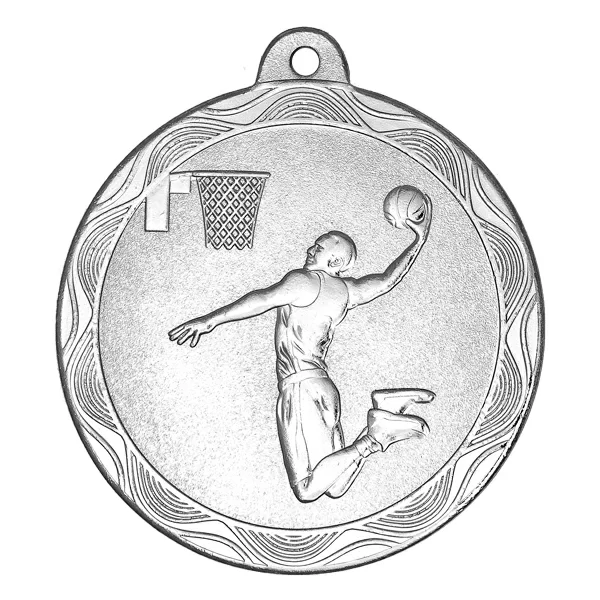 Реальное фото Медаль MZ 63-50/S баскетбол (D-50 мм, s-2,5 мм) от магазина СпортЕВ