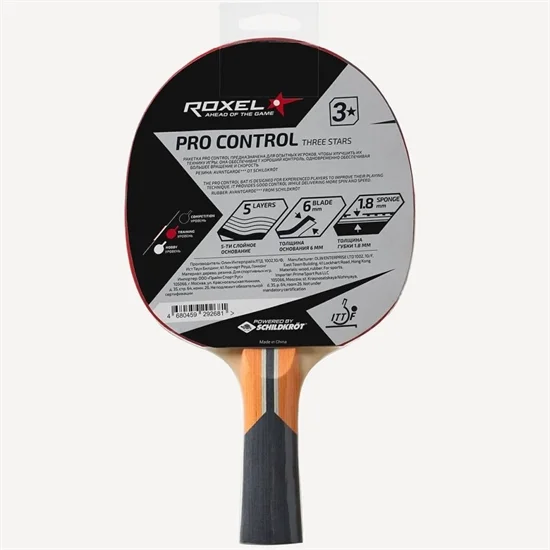 Реальное фото Ракетка для настольного тенниса Roxel Pro Control коническая 4522 от магазина Спортев