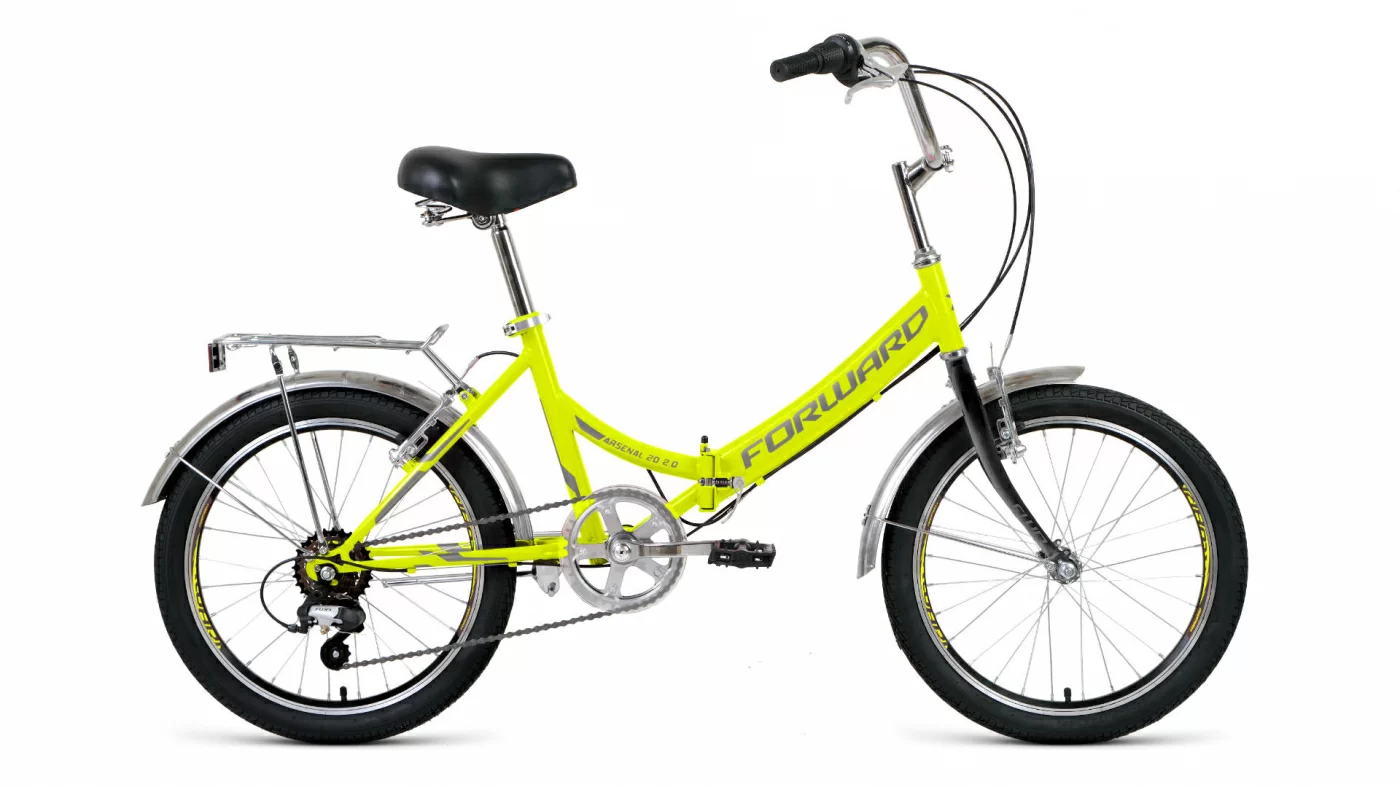 Реальное фото Велосипед Forward Arsenal 20 2.0 (2021) ярко-зеленый/серый от магазина СпортЕВ