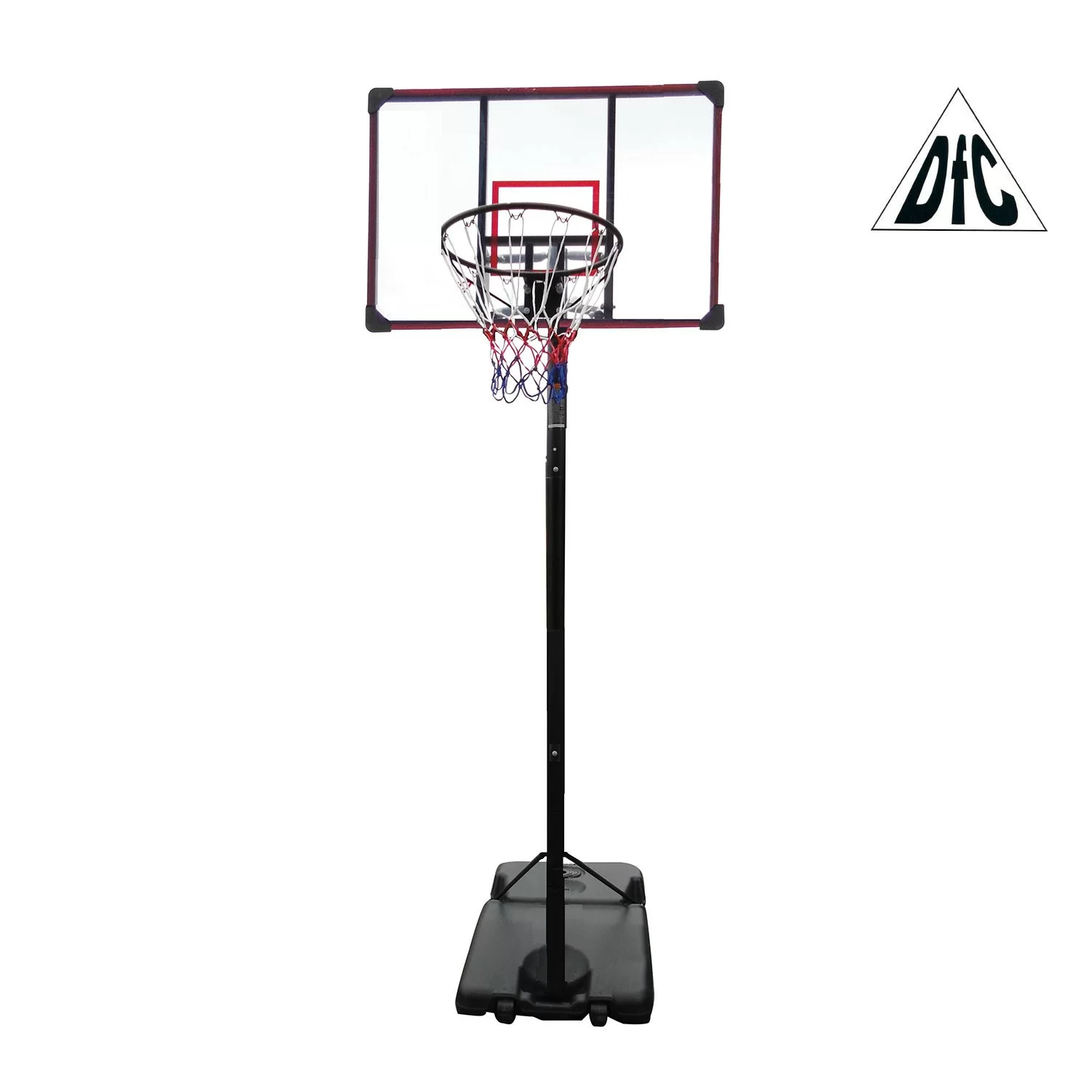 Реальное фото Баскетбольная мобильная стойка DFC 112x72см STAND44KLB от магазина СпортЕВ