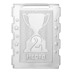 Медаль MZ 135-65/S 2 место (51х70мм, s-2мм)
