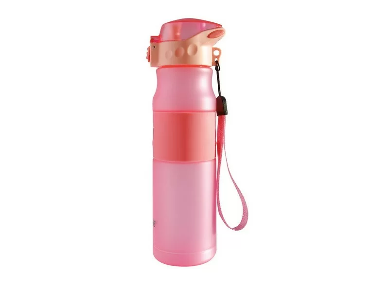 Реальное фото Бутылка для воды Barouge Active Life BP-914 600 мл розовая от магазина СпортЕВ