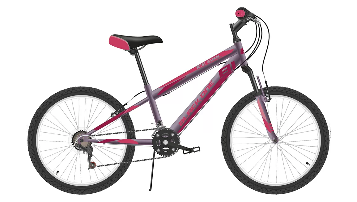 Реальное фото Велосипед Black One Ice Girl 20 (2022) фиолетовый/розовый/розовый от магазина СпортЕВ