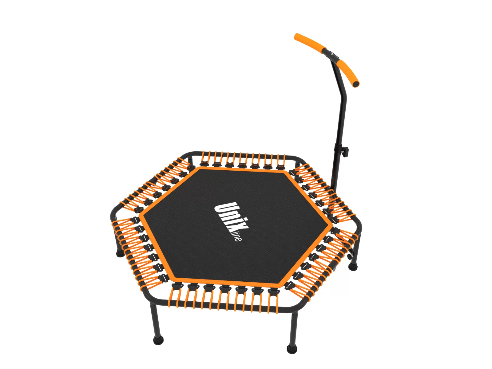 Реальное фото Батут спортивный UNIX Line FITNESS Orange (130 cm) от магазина Спортев