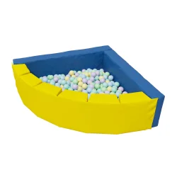 Сухой бассейн Romana «Фасолька» (сине-желтый), 300 шариков (Zefir mix) ДМФ-МК-09.48.00 (сине-желтый)