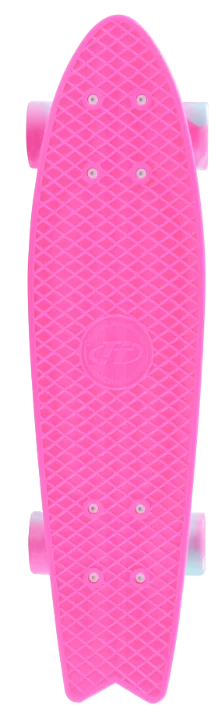 Реальное фото Скейтборд TechTeam пластиковый Fishboard 23 pink TLS-406 от магазина СпортЕВ