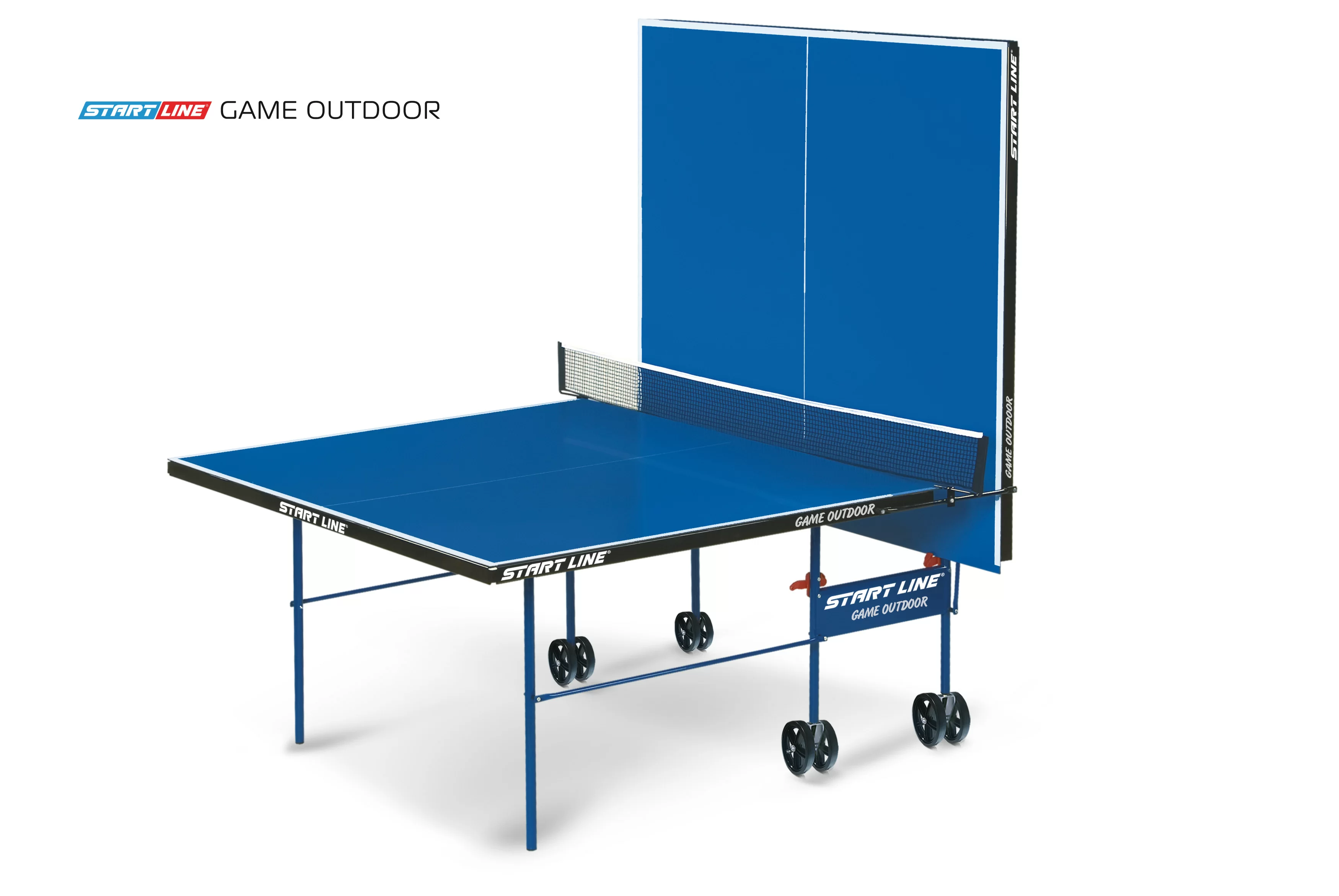Реальное фото Теннисный стол Start Line Game Outdoor с сеткой синий 6034 от магазина СпортЕВ