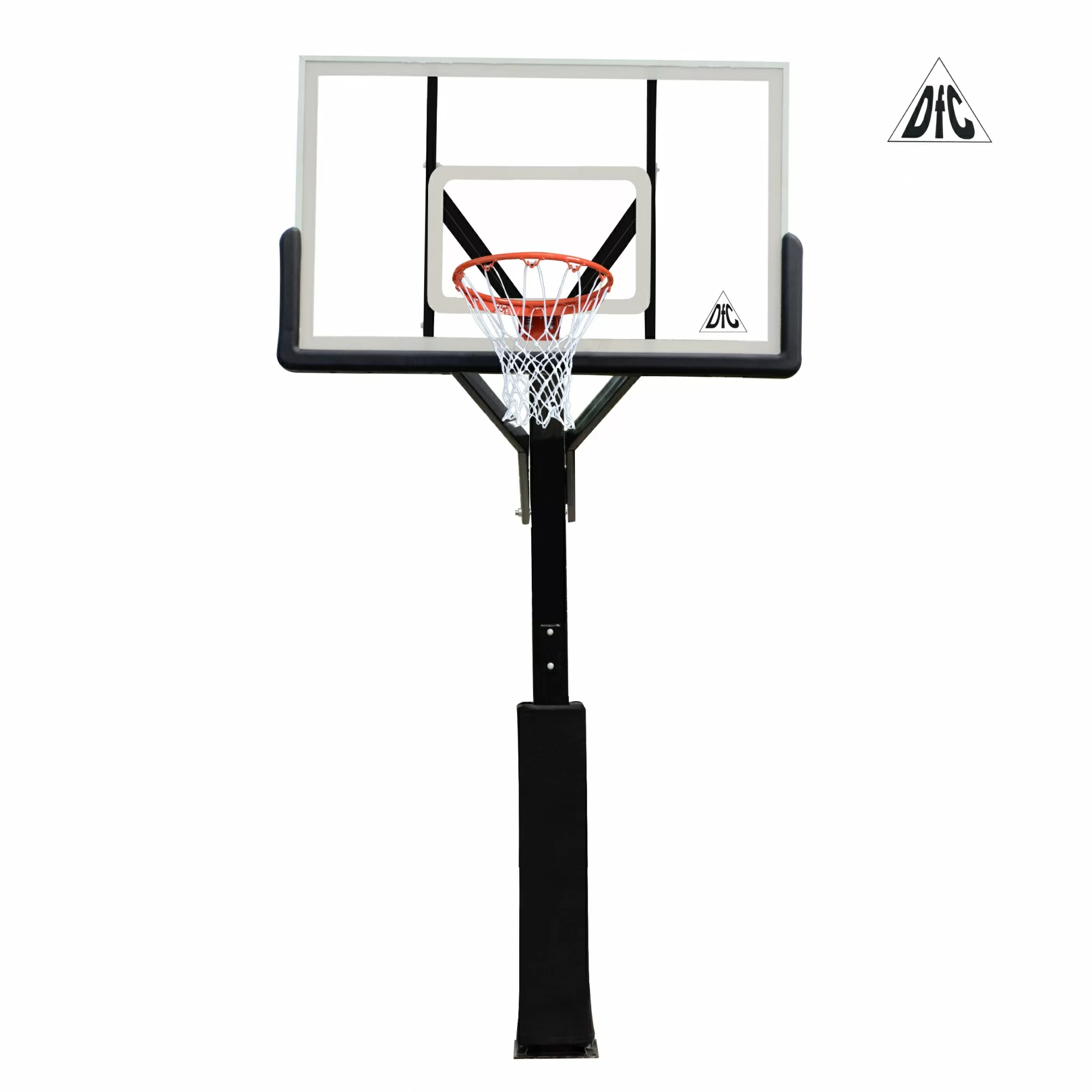 Реальное фото Баскетбольная стационарная стойка DFC ING60A 152x90cm акрил (четыре короба) от магазина СпортЕВ